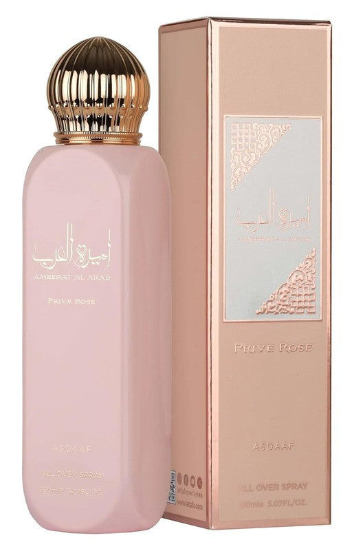 Asdaaf Ameerat Al Arab Prive Rose Women All Over Body Spray 200ml