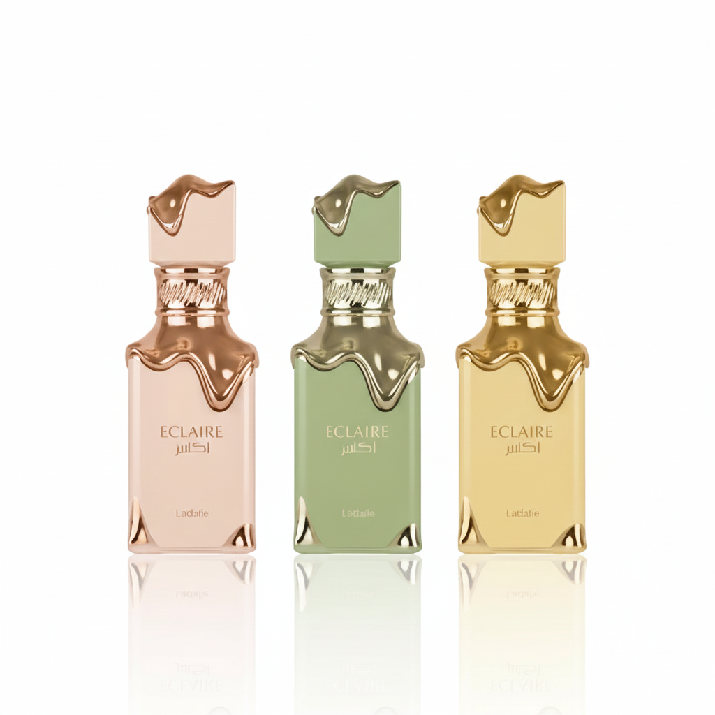 Lattafa Eclaire, Eclaire Banoffi & Eclaire Pistache Eau de Parfum Sprays (Bundle) Unisex EDP Spray 3.0 oz