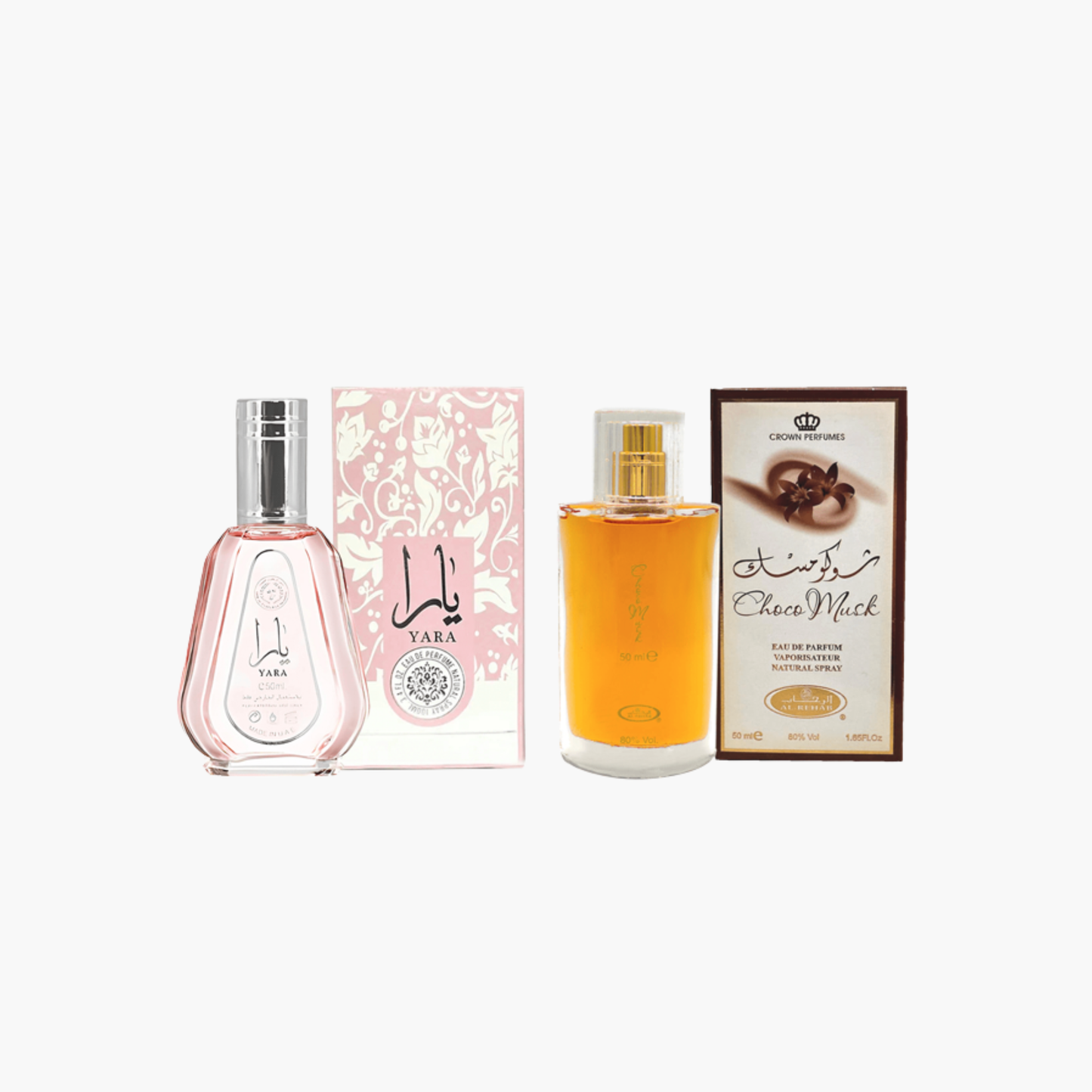 Al Rehab Choco Musk + Lattafa Yara Eau de Parfum