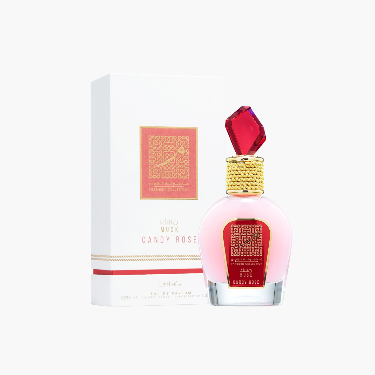 Lattafa Musk Candy Rose Unisex EDP Spray 3.4 oz