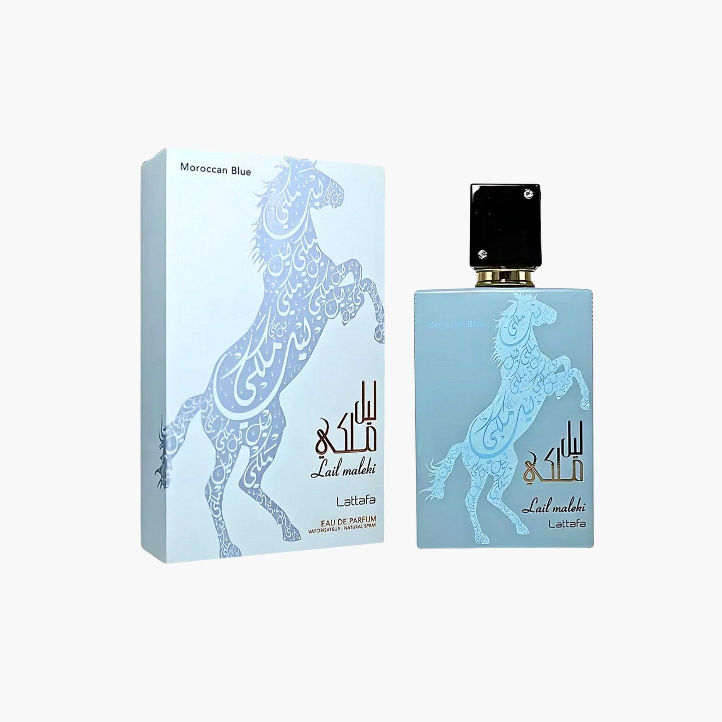 Lattafa Lail Maleki Moroccan Blue Unisex EDP Spray 3.4 oz