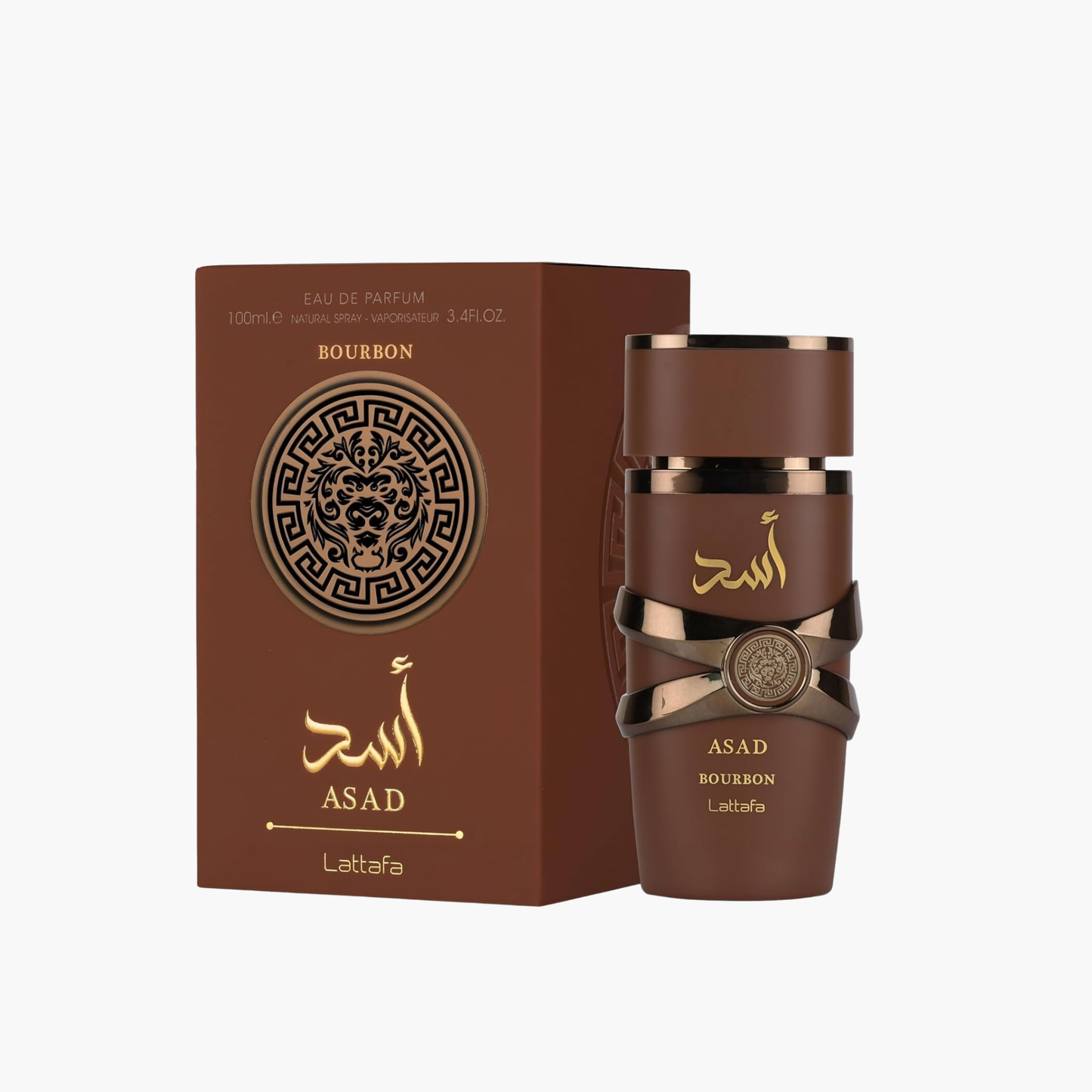 Lattafa Asad Bourbon Men EDP Spray 3.4 oz