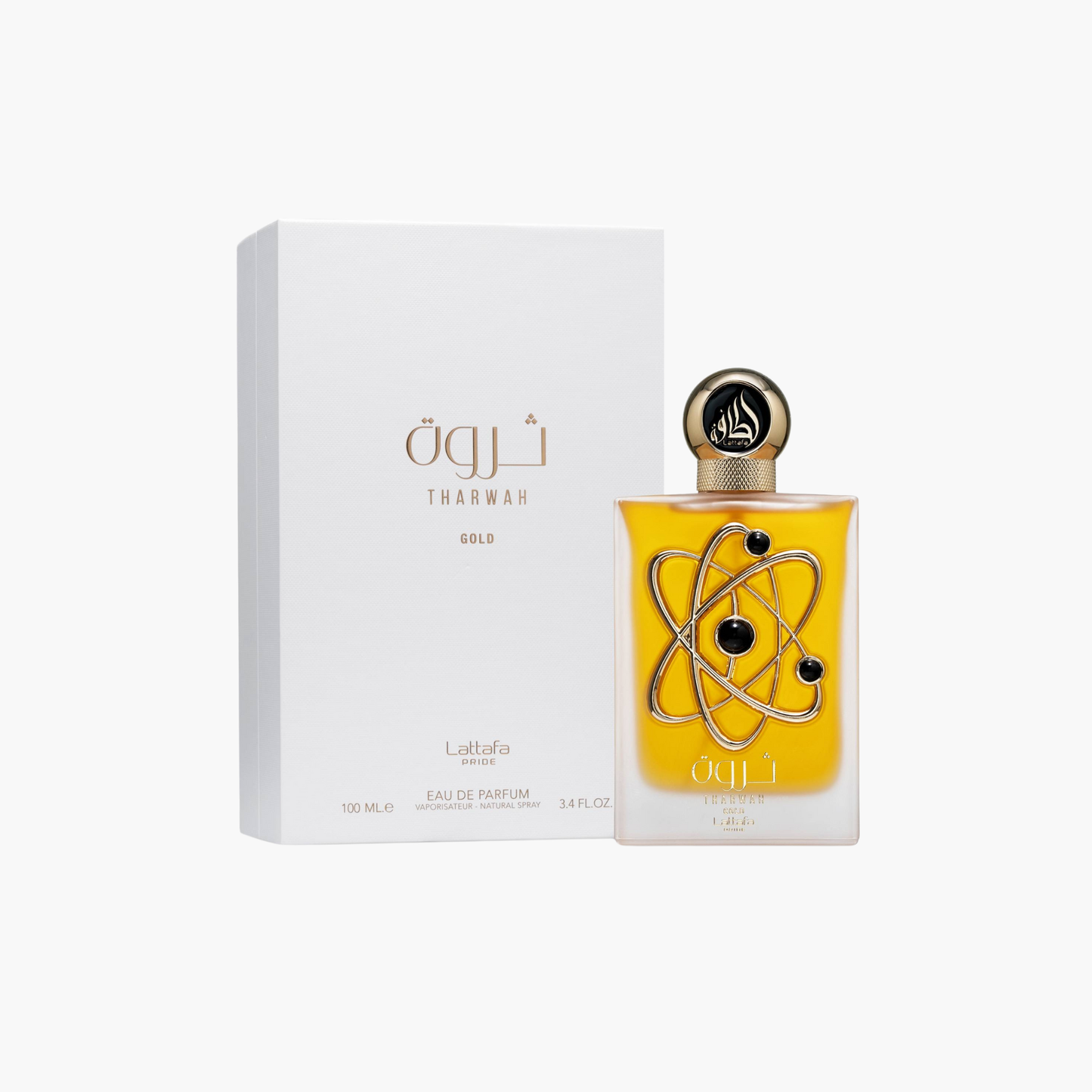 Lattafa Pride Tharwah Gold Eau De Parfum 3.4 oz