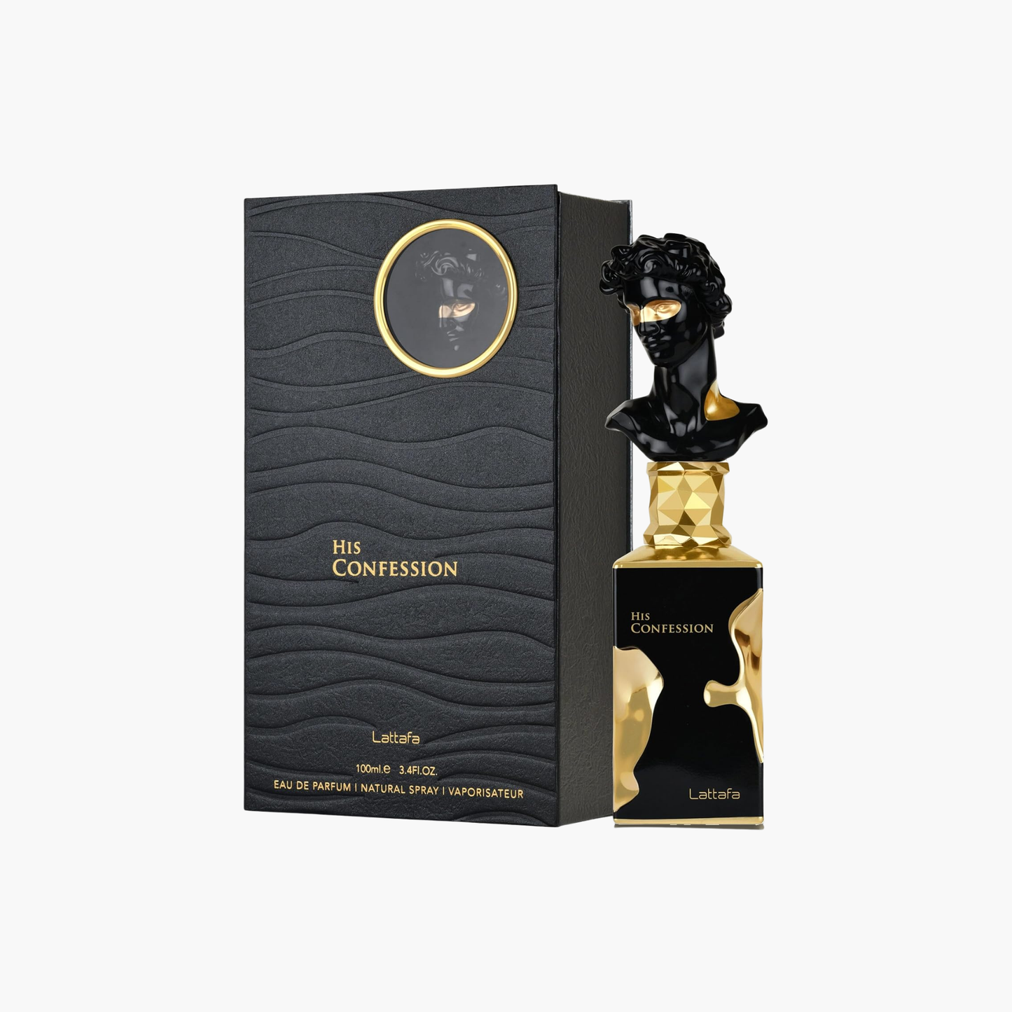 Lattafa His Confession Unisex EDP Spray 3.4 oz