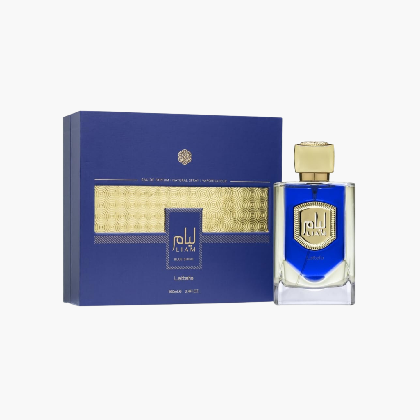 Lattafa Liam Blue Shine Unisex EDP Spray 3.4 oz
