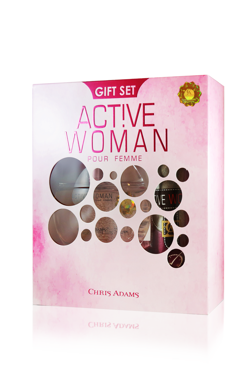 Chris Adams Active Woman Gift Set - 100ml EDP Spray + 200ml Deodorant