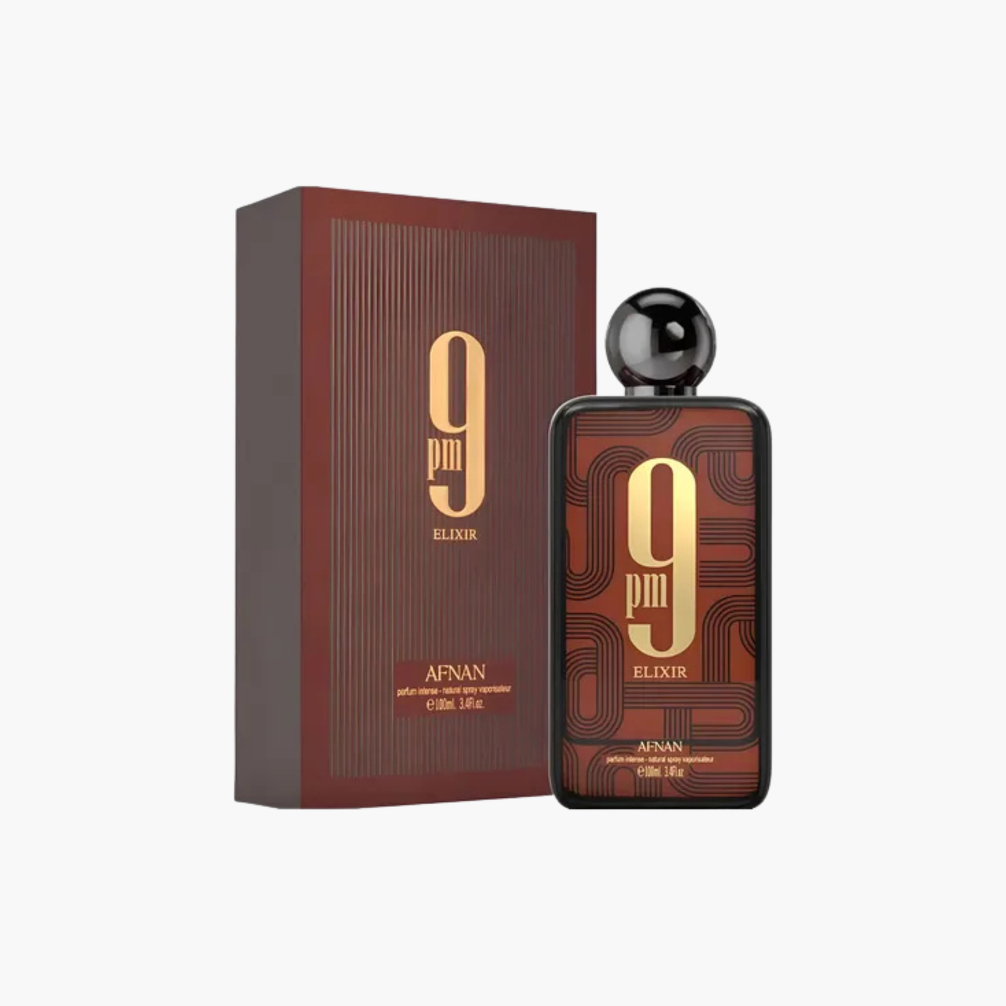 Afnan 9 PM Elixir Unisex Extrait De Parfum 3.4 oz