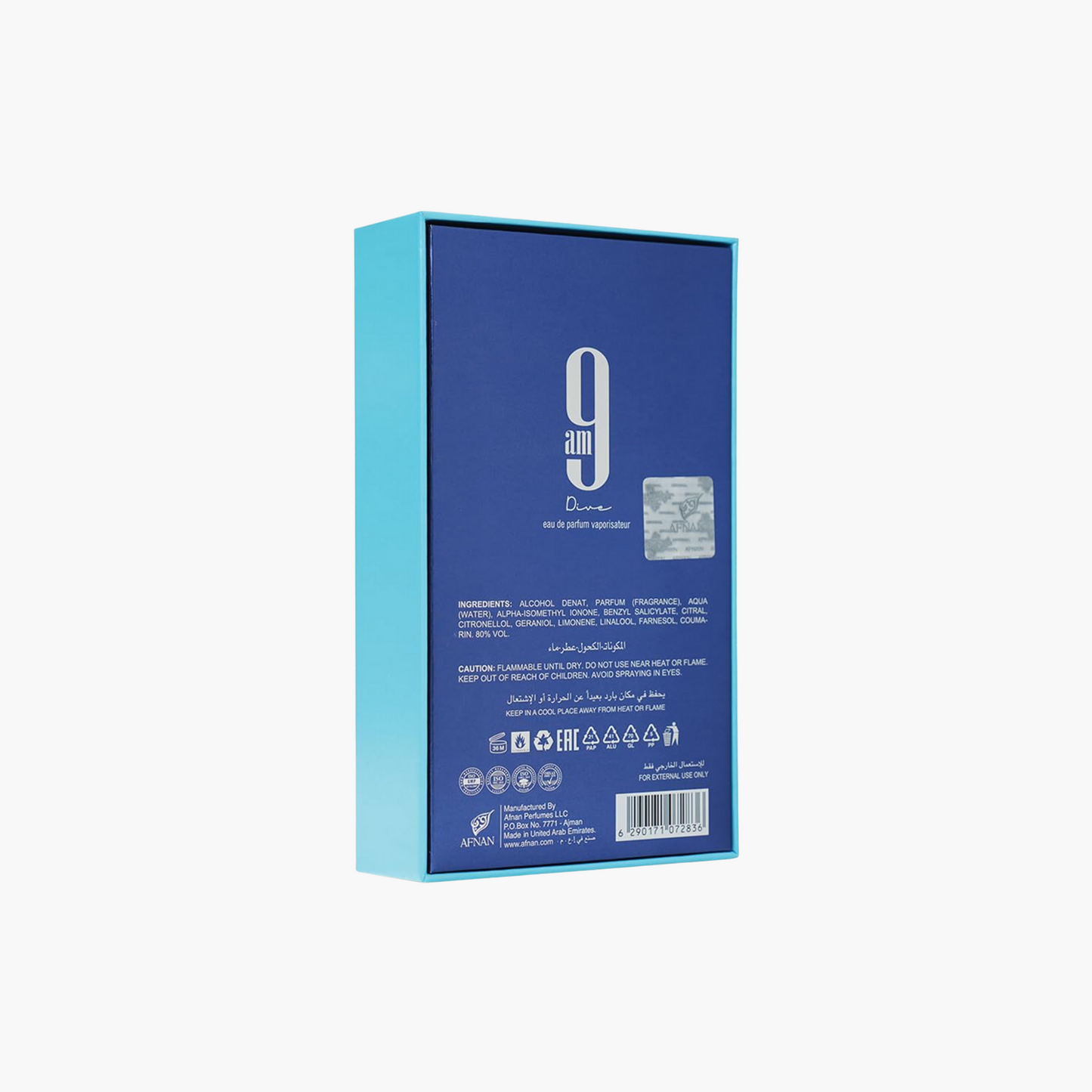 Afnan 9 AM Dive Unisex EDP Spray 3.4 oz