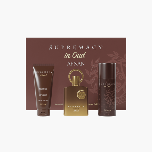 Afnan Supremacy in Oud Unisex 3PC Gift Set Extrait De Parfum 3.4 oz