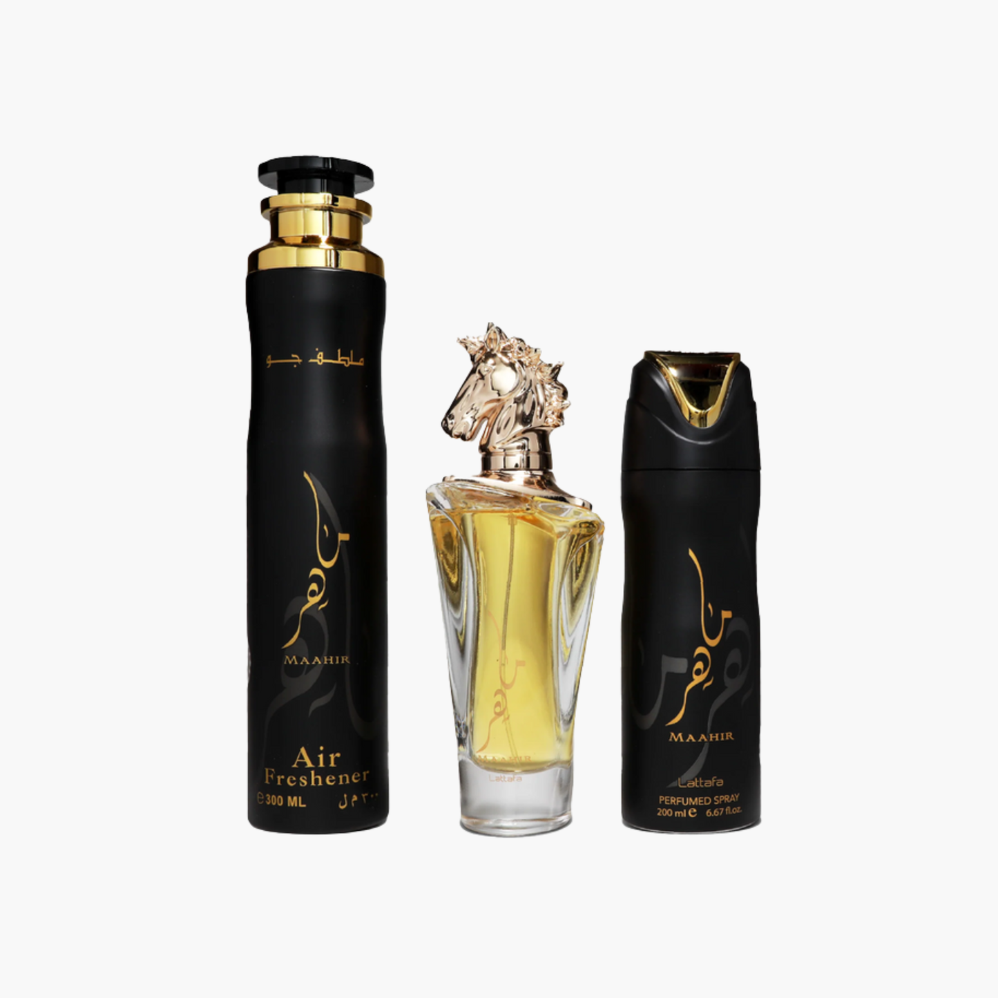 Lattafa Maahir Legacy Unisex 3PC Gift Set EDP Spray 3.4 oz
