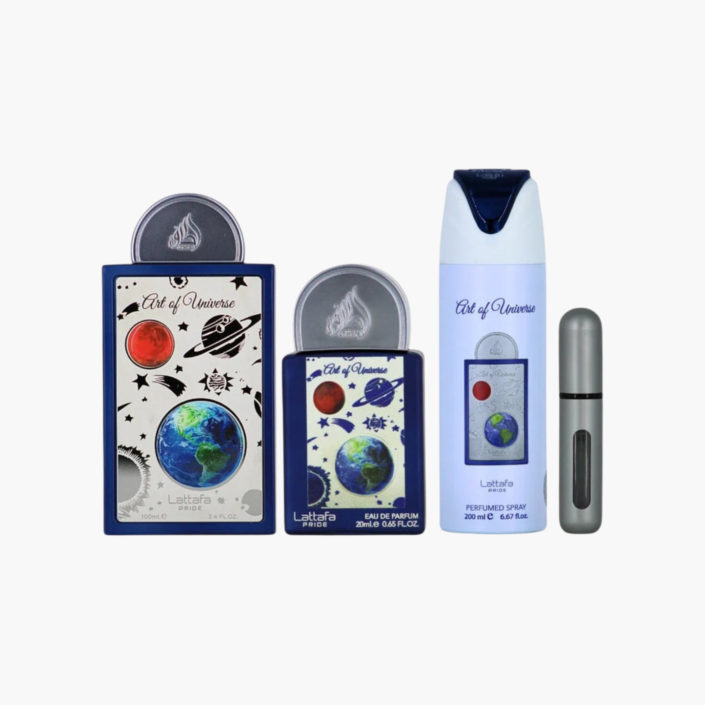 Lattafa Pride Art of Universe Unisex 3PC Gift Set EDP Spray 3.4 oz