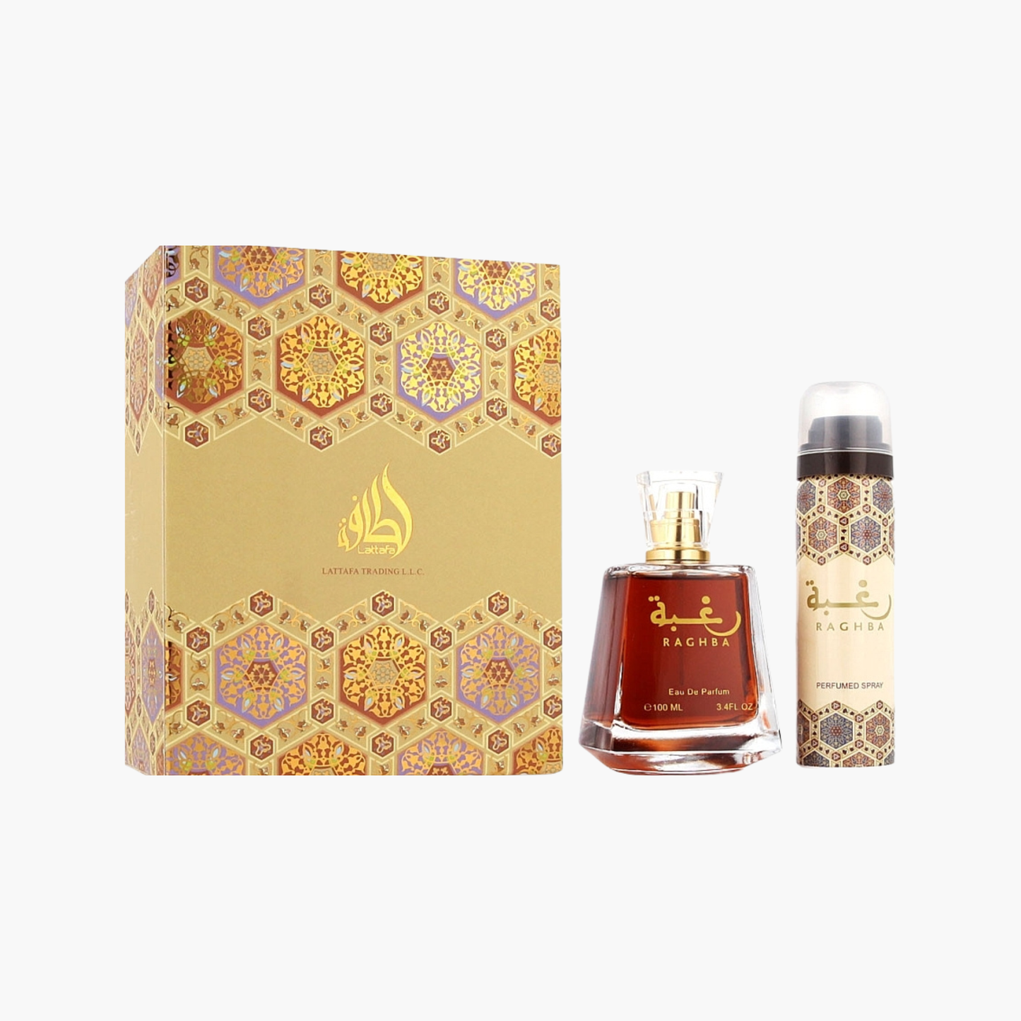 Lattafa Raghba Eau De Parfum 100ml with 200ml Deodorant