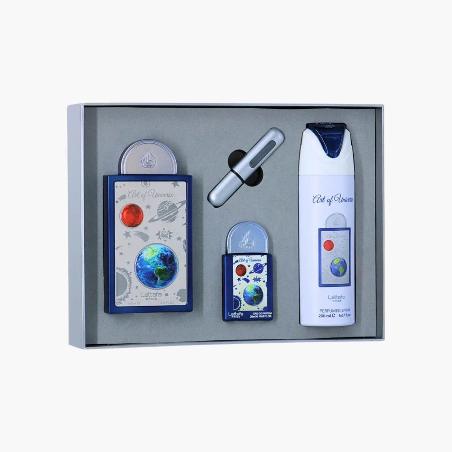 Lattafa Pride Art of Universe Unisex 3PC Gift Set EDP Spray 3.4 oz