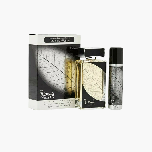 Lattafa Najdia Gift Set Unisex EDP -  (3.4oz) With Deodorant