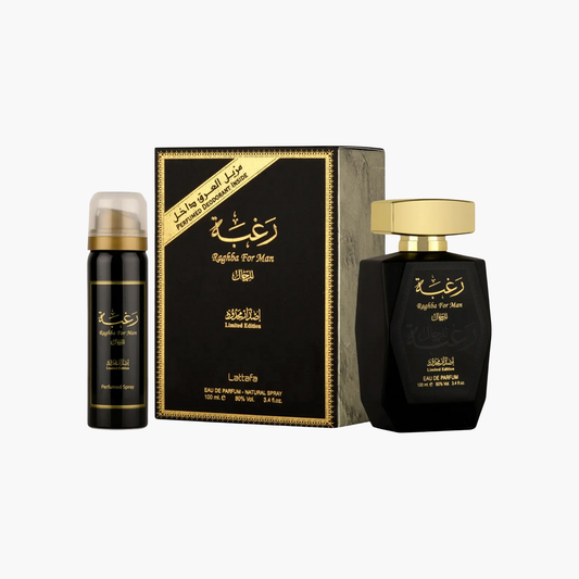 Lattafa Raghba Eau De Parfum 100ml with 200ml Deodorant