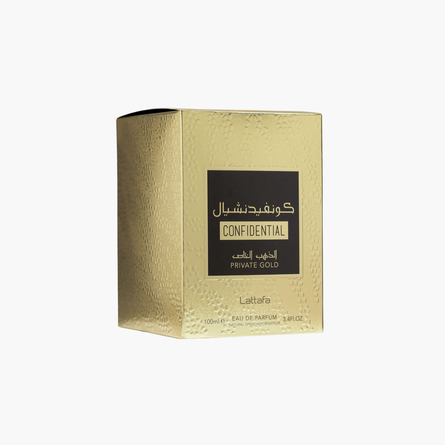 Lattafa Confidential Private Gold Eau De Parfum 3.4 oz