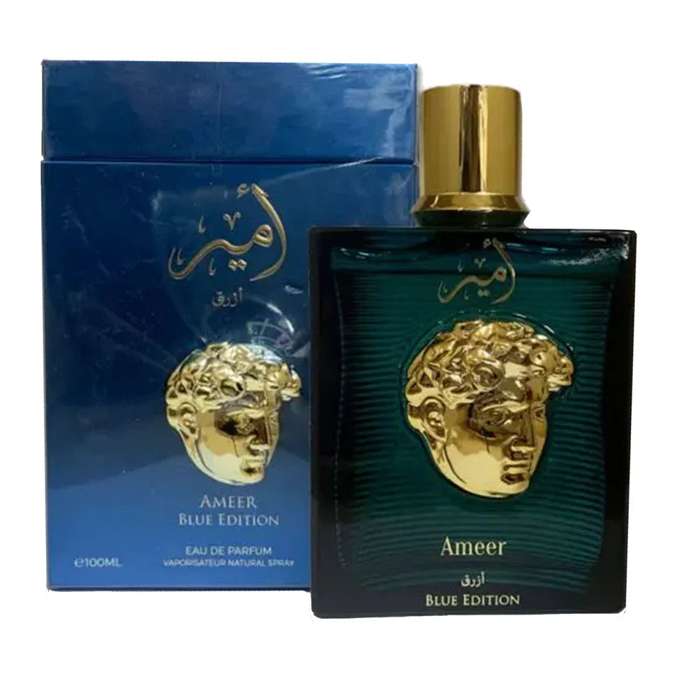 La Fede Aura Ameer Blue Edition Men EDP Spray 3.4 oz