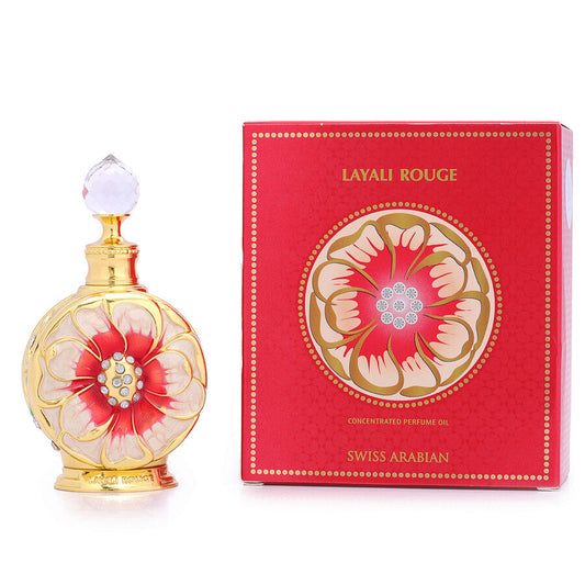 Swiss Arabian Layali Rouge Women’s CPO Luxury Concentrated Perfume Oil 0.5 oz